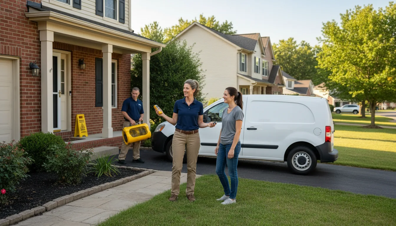 Residential water damage restoration in Vass, NC
